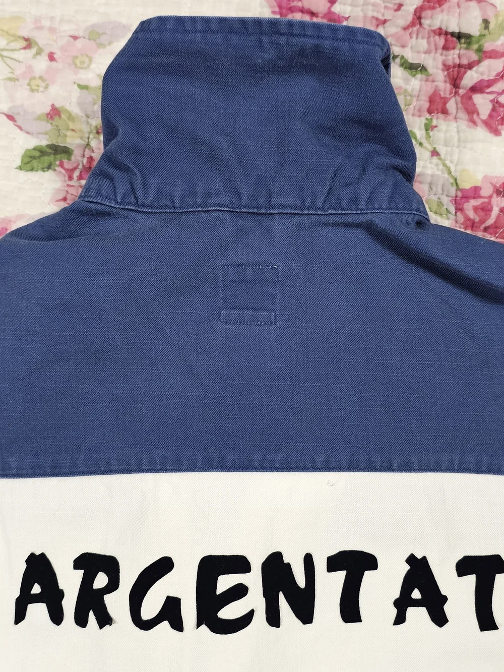 Adidas SAMPLE Full Zip Jacket White/Blue Colorblock Argentat